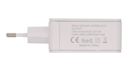 Łarowarka sieciowa H410 TURBO QC3.0 4 porty Wejście sieciowe 100-240V 50/60Hz, maksymalny pobór prądu 0,7A, jeden port USB zgodn Łarowarka sieciowa H410 TURBO QC3.0 4 porty Wejście sieciowe 100-240V 50/60Hz, maksymalny pobór prądu 0,7A, jeden port USB zgodn