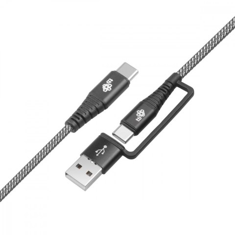 Kabel 2w1: USB C - USB C z nakładką USB A, 1.2 m Kabel 2w1: USB C - USB C z nakładką USB A, 1.2 m