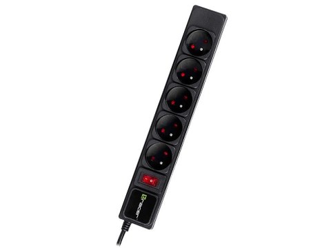 Listwa zasilająca Tracer PowerGear 3 m Black 5 gniazd Listwa zasilająca Tracer PowerGear 3 m Black 5 gniazd