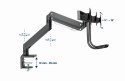 Ramię regulowane na 3 monitory 17 - 27 cali 6kg