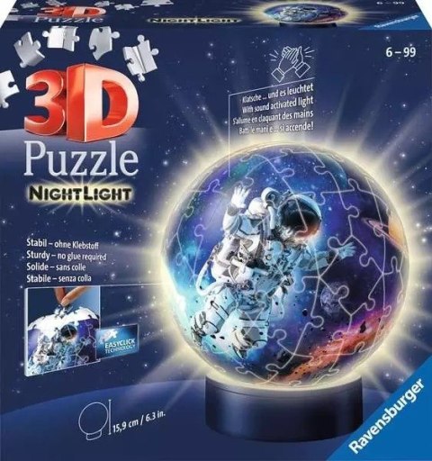 Puzzle 3D Świecąca kula Astronauta Puzzle 3D Świecąca kula Astronauta