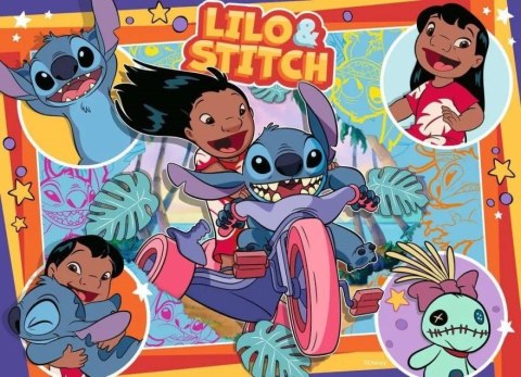 Puzzle 4x100 elementów Disney Stitch Puzzle 4x100 elementów Disney Stitch
