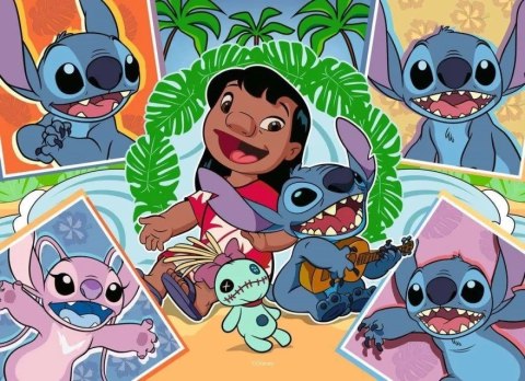 Puzzle 4x100 elementów Disney Stitch Puzzle 4x100 elementów Disney Stitch