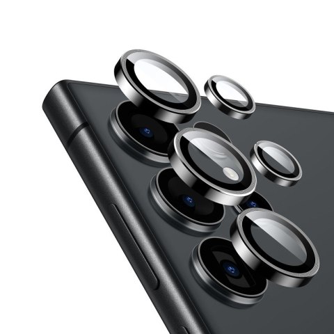 Szkło hartowane na obiektyw aparatu Samsung Galaxy S24 Ultra Czarne Szkło hartowane na obiektyw aparatu Samsung Galaxy S24 Ultra Czarne