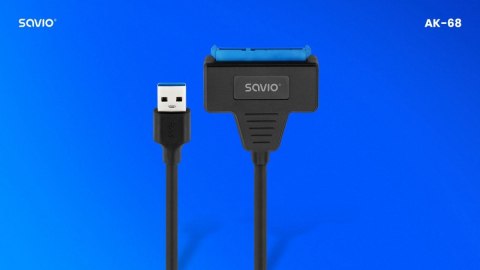 Adapter USB-C 3.1 Gen 1 (M) - SATA (F) do dysków 2.5 cala , AK-68