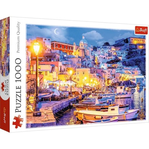 Puzzle 1000 elementów Wyspa Procida nocą Włochy Puzzle 1000 elementów Wyspa Procida nocą Włochy