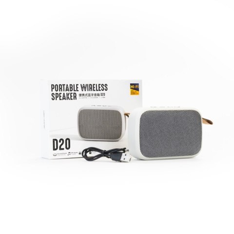 Przenośny bezprzewodowy głośnik Bluetooth V5.0 Biały Przenośny bezprzewodowy głośnik Bluetooth V5.0 Biały