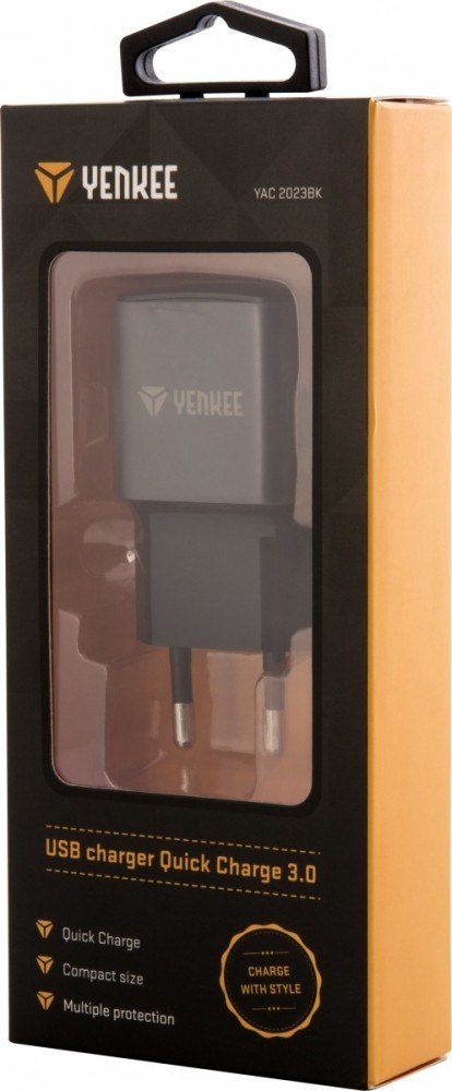 Ładowarka sieciowa USB C 18W 3A Quick Charge 3.0 Ładowarka sieciowa USB C 18W 3A Quick Charge 3.0