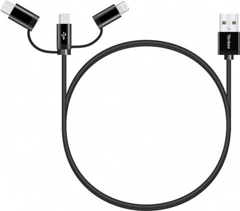 Kabel USB A na USB C/Micro USB/Lightning 2.1/3/2.4 A Kabel USB A na USB C/Micro USB/Lightning 2.1/3/2.4 A
