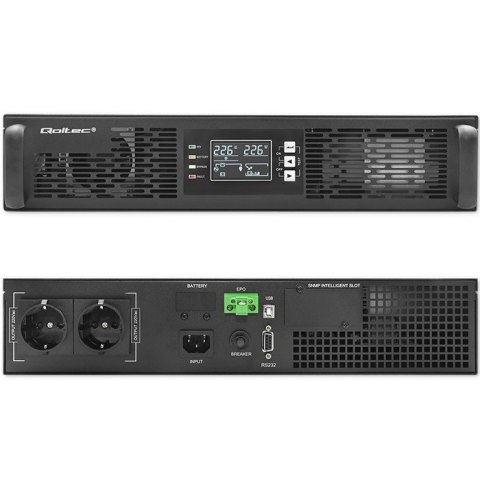 Zasilacz awaryjny UPS do RACK | 1kVA | 1000W | Power Factor 1.0 |LCD | On-line Zasilacz awaryjny UPS do RACK | 1kVA | 1000W | Power Factor 1.0 |LCD | On-line