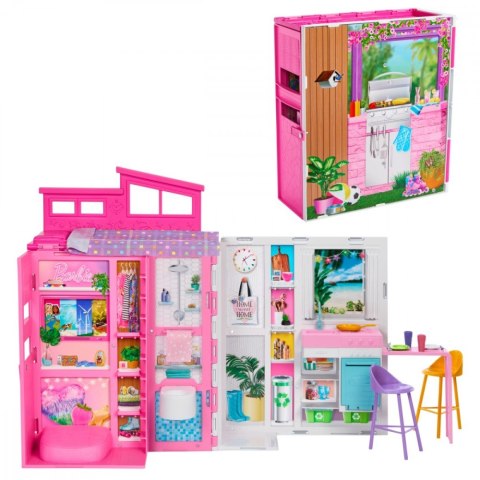 Domek dla lalek Barbie Przytulny domek z wyposażeniem Domek dla lalek Barbie Przytulny domek z wyposażeniem