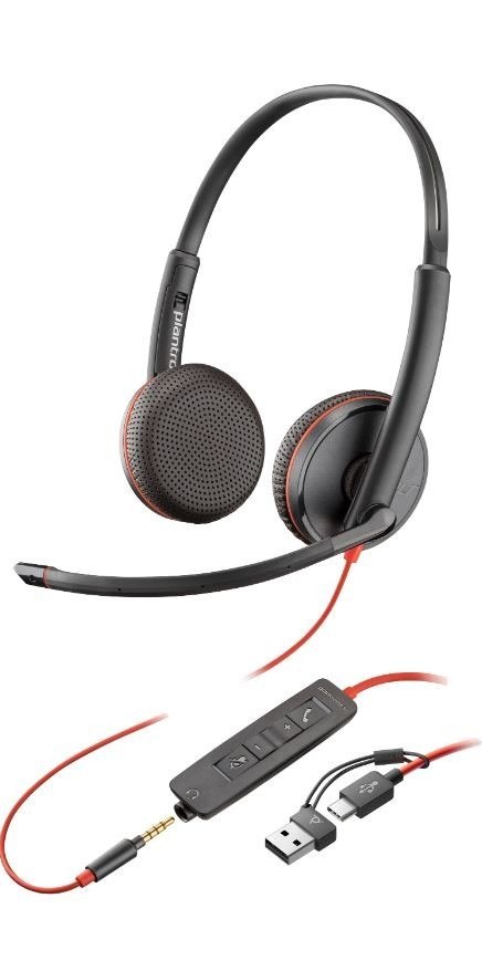 Słuchawki Blackwire 3225 USB-C/A+3,5mm 8X229AA Słuchawki Blackwire 3225 USB-C/A+3,5mm 8X229AA