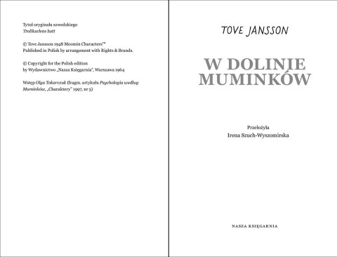 Książeczka W Dolinie Muminków - wydanie kolekcjonerskie Książeczka W Dolinie Muminków - wydanie kolekcjonerskie
