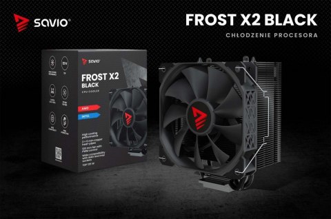 Chłodzenie procesora CPU Frost Black X2 Chłodzenie procesora CPU Frost Black X2