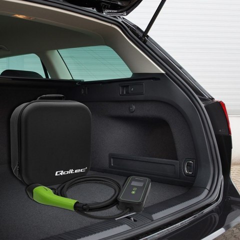 Mobilna ładowarka do samochodu EV z regulacją 2w1 Typ2 | 3.5kW | 230V | WiFi | LCD | Przenona | Wallbox | 5m