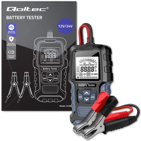 Cyfrowy tester akumulatora z wyświetlaczem LCD | 12V | 24V | 3Ah-250Ah Cyfrowy tester akumulatora z wyświetlaczem LCD | 12V | 24V | 3Ah-250Ah
