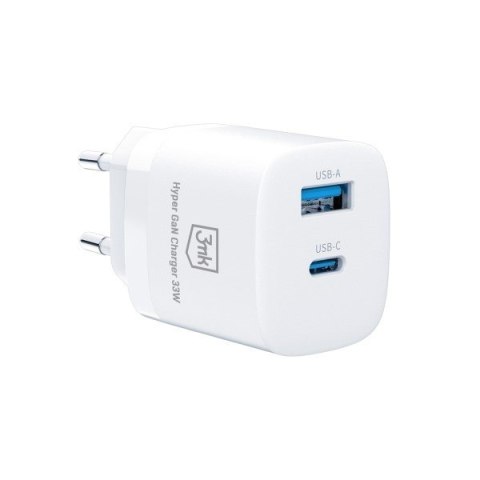 Ładowarka sieciowa 33W 1xUSB-C + 1xUSB-A GaN PD Ładowarka sieciowa 33W 1xUSB-C + 1xUSB-A GaN PD
