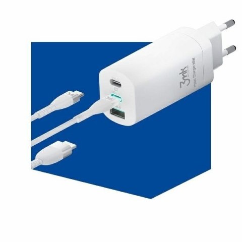 Ładowarka sieciowa 65W 2xUSB-C+1xUSB-A GaN PD QC Ładowarka sieciowa 65W 2xUSB-C+1xUSB-A GaN PD QC