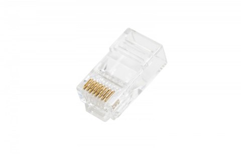 Wtyk RJ45 (8P8C) przelotowy, kat.6, nieekranowany, AWG 26-24, opakowanie 100 szt. Wtyk RJ45 (8P8C) przelotowy, kat.6, nieekranowany, AWG 26-24, opakowanie 100 szt.