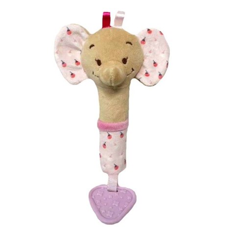 Zabawka z dźwiękiem - słonik różowy 17 cm Zabawka z dźwiękiem - słonik różowy 17 cm