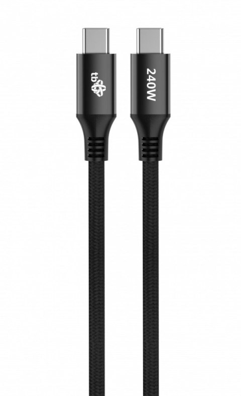 Kabel USB C - USB C 2m 240W czarny Kabel USB C - USB C 2m 240W czarny