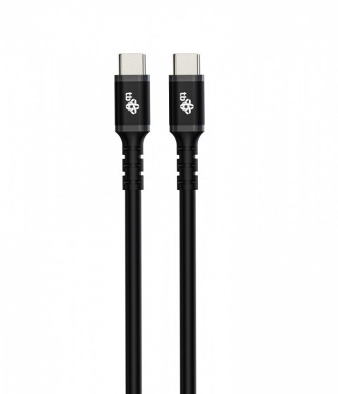 Kabel USB C - USB C 3m silikonowy czarny 2.0 Kabel USB C - USB C 3m silikonowy czarny 2.0
