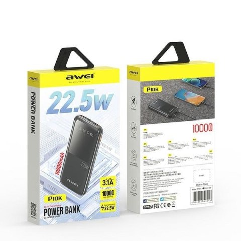Powerbank 10000mAh P10K 22,5W 2xUSB + USB-C Powerbank 10000mAh P10K 22,5W 2xUSB + USB-C