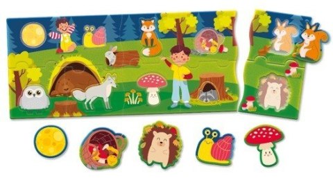 Układanka Carotina Baby Puzzle panorama - Las Układanka Carotina Baby Puzzle panorama - Las