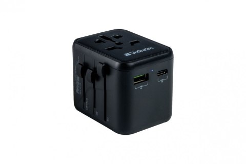 Adapter podróżny UTA-02 49544 180 krajów, ładowarka 20 W, QC 3.0. 1x USB-C, 1x USB-A Adapter podróżny UTA-02 49544 180 krajów, ładowarka 20 W, QC 3.0. 1x USB-C, 1x USB-A