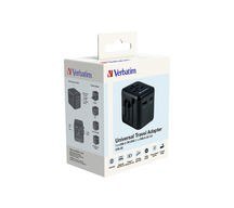 Adapter podróżny UTA-02 49544 180 krajów, ładowarka 20 W, QC 3.0. 1x USB-C, 1x USB-A Adapter podróżny UTA-02 49544 180 krajów, ładowarka 20 W, QC 3.0. 1x USB-C, 1x USB-A