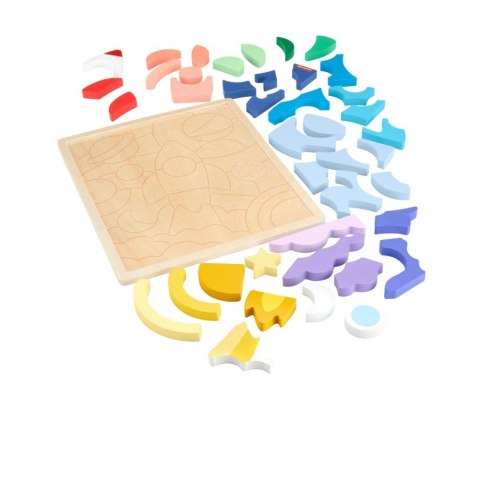 Puzzle drewniane 42 elementy Kosmos Puzzle drewniane 42 elementy Kosmos