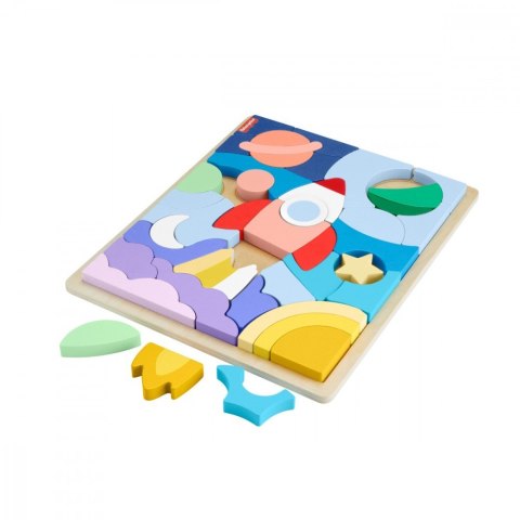 Puzzle drewniane 42 elementy Kosmos Puzzle drewniane 42 elementy Kosmos