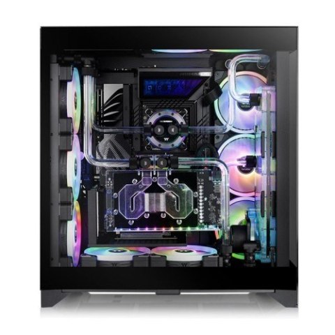 Obudowa CTE E600 MX Tempered Glass, szklany bok - Czarna Obudowa CTE E600 MX Tempered Glass, szklany bok - Czarna