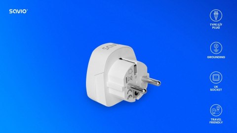 Adapter podróżny, gniazdo UK wtyk EU AP-02 Adapter podróżny, gniazdo UK wtyk EU AP-02