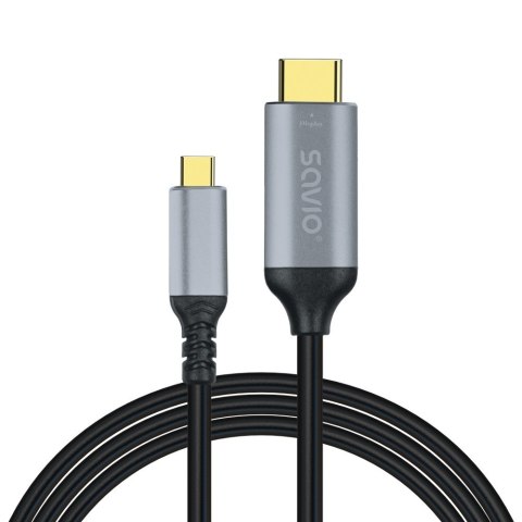Kabel USB-C do HDMI v2.0b, 3m, miedź CL-184 Kabel USB-C do HDMI v2.0b, 3m, miedź CL-184