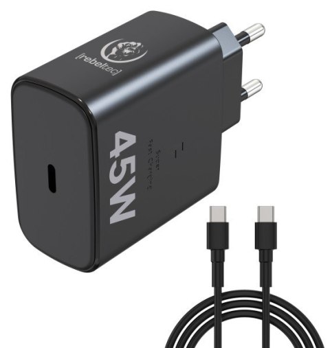 Zasilacz PD45W USB-C uniwersalny do notebooków, smartphonów, tabletów, power banków i innych urządzeń z gniazdem zasilającym USB Zasilacz PD45W USB-C uniwersalny do notebooków, smartphonów, tabletów, power banków i innych urządzeń z gniazdem zasilającym USB