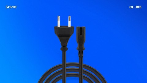 Kabel zasilający 2pin, 5m, CL-185 Kabel zasilający 2pin, 5m, CL-185
