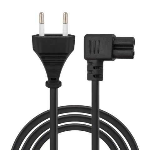Kabel zasilający 2pin, C7 kątowy 5m, CL-186 Kabel zasilający 2pin, C7 kątowy 5m, CL-186