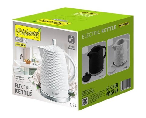 Ceramiczny czajnik elektryczny 1,5l 1500W MR-069-BLACK Ceramiczny czajnik elektryczny 1,5l 1500W MR-069-BLACK