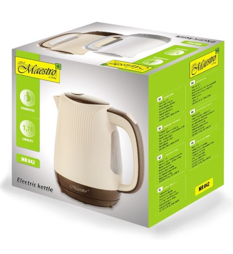 Czajnik elektryczny 1,7l 2200W MR-042-WHITE Czajnik elektryczny 1,7l 2200W MR-042-WHITE