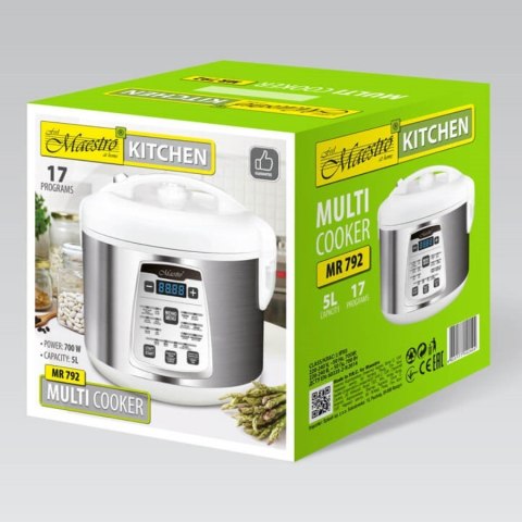 Multicooker 5l, 17 programów, 700W MR-792 Multicooker 5l, 17 programów, 700W MR-792