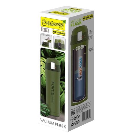 Kubek termiczny 400 ml Force MR-1643-40A Zielony Kubek termiczny 400 ml Force MR-1643-40A Zielony
