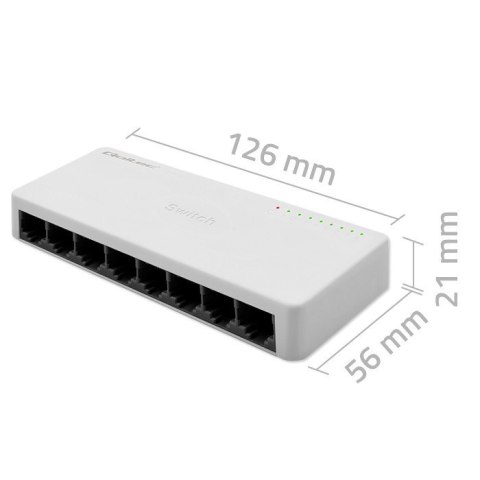 SWITCH przełącznik sieciowy 8 x port RJ45 | 100Mbps | Fast Ethernet | LAN SWITCH przełącznik sieciowy 8 x port RJ45 | 100Mbps | Fast Ethernet | LAN