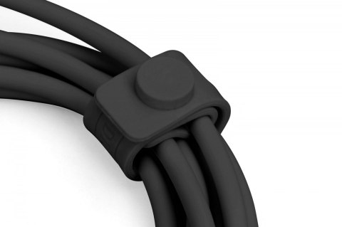 Kabel połączeniowy silikonowy USB-C - USB-C, USB 3.2 Gen2 10G 4K 100W, 1m Czarny Kabel połączeniowy silikonowy USB-C - USB-C, USB 3.2 Gen2 10G 4K 100W, 1m Czarny
