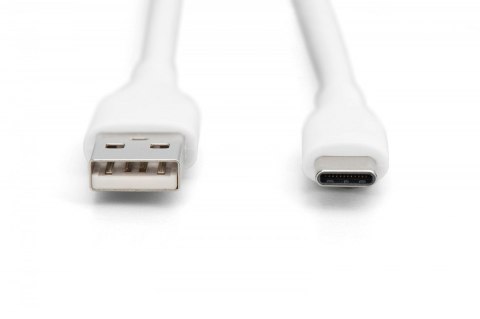 Kabel zasilający silikonowy USB-A - USB-C, USB 2.0 60W, 0,5m Biały Kabel zasilający silikonowy USB-A - USB-C, USB 2.0 60W, 0,5m Biały