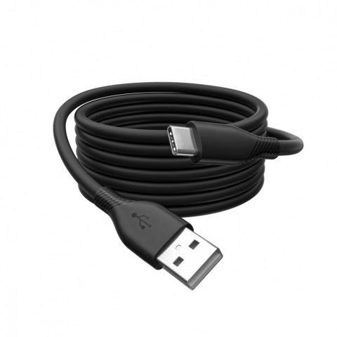 Kabel zasilający silikonowy USB-A - USB-C, USB 2.0 60W, 0,5m Czarny Kabel zasilający silikonowy USB-A - USB-C, USB 2.0 60W, 0,5m Czarny