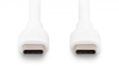 Kabel zasilający silikonowy USB-C - USB-C, USB 2.0 60W, 2m Biały Kabel zasilający silikonowy USB-C - USB-C, USB 2.0 60W, 2m Biały