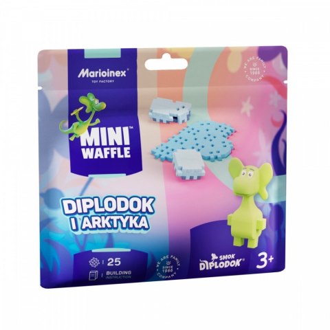 Klocki Mini Waffle - Saszetka Diplodok i Arktyka 25 elementów Klocki Mini Waffle - Saszetka Diplodok i Arktyka 25 elementów