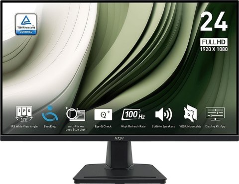 Monitor 23.8 cala PRO MP245G LED/FHD/Flat/100Hz/czarny Monitor 23.8 cala PRO MP245G LED/FHD/Flat/100Hz/czarny