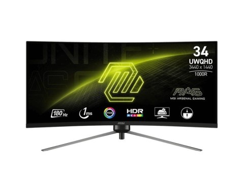 Monitor 34 cale MAG 345CQR LED/WQHD/Curved/180Hz/czarny
